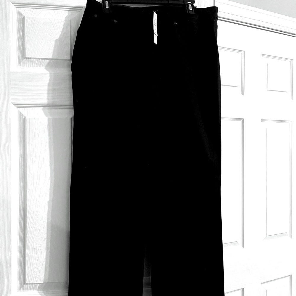 Black denim pants
